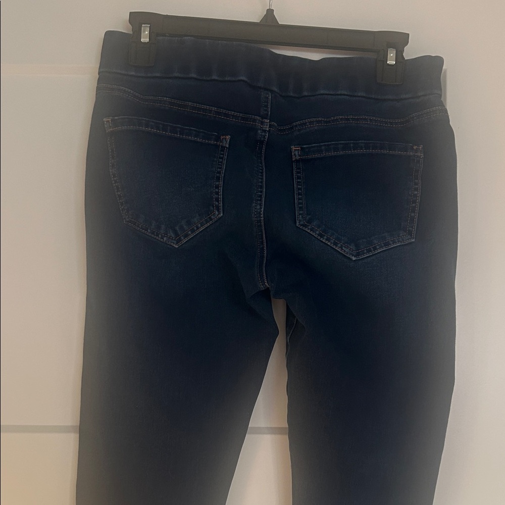 Liverpool Deep Blue Denim Jeans elastic waist - Picture 3 of 8